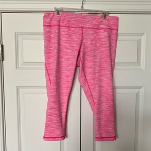 Zella Heathered Pink Capri Leggings